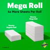 Mega Rolls Select-A-Size Paper Towels Ultra Absorbent Durable Diamond Texture Quickly Picks Up Spills Messes Perfect Home Tasks