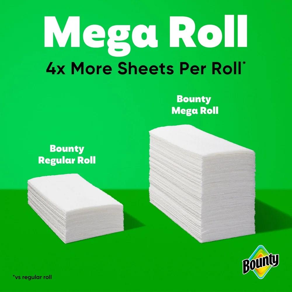 Mega Rolls Select-A-Size Paper Towels Ultra Absorbent Durable Diamond Texture Quickly Picks Up Spills Messes Perfect Home Tasks