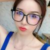2023 Oversized Transparent Frame Myopia Glasses Women Men Anti-Blue Light Square Eyewear Optical Spectacle Eyeglasses  0 To -600