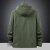 Мужская ветрозащитная парка со съемными рукавами - Весенне-осенняя куртка свободного кроя с несколькими карманами, рабочая одежда, доступны большие размеры
