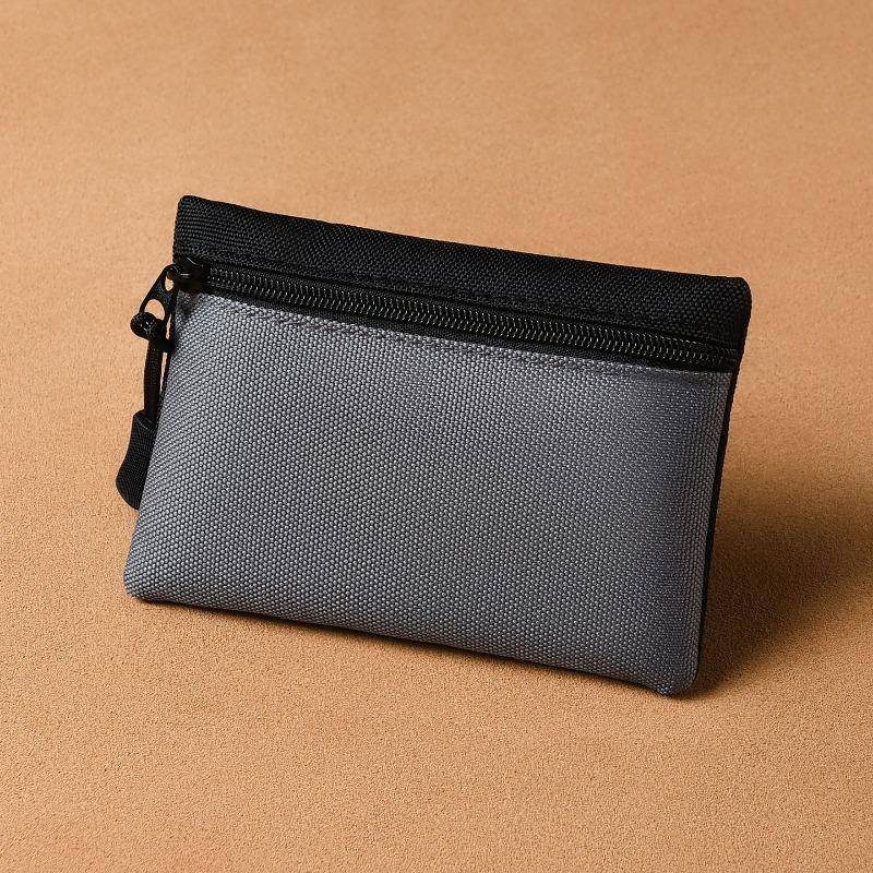 Мини-мешочек для мелочи, простой и портативный, высококачественный тканевый органайзер, на молнии, маленький кошелек, отделение для карт, детский кошелек для монет для студентов.