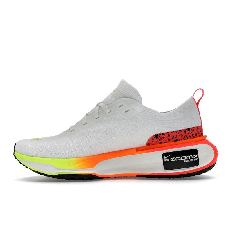 Nike Мужские кроссовки ZoomX Invincible Run Flyknit 3 Белый/Ярко-малиновый/Парусный/Черный HF4915-100