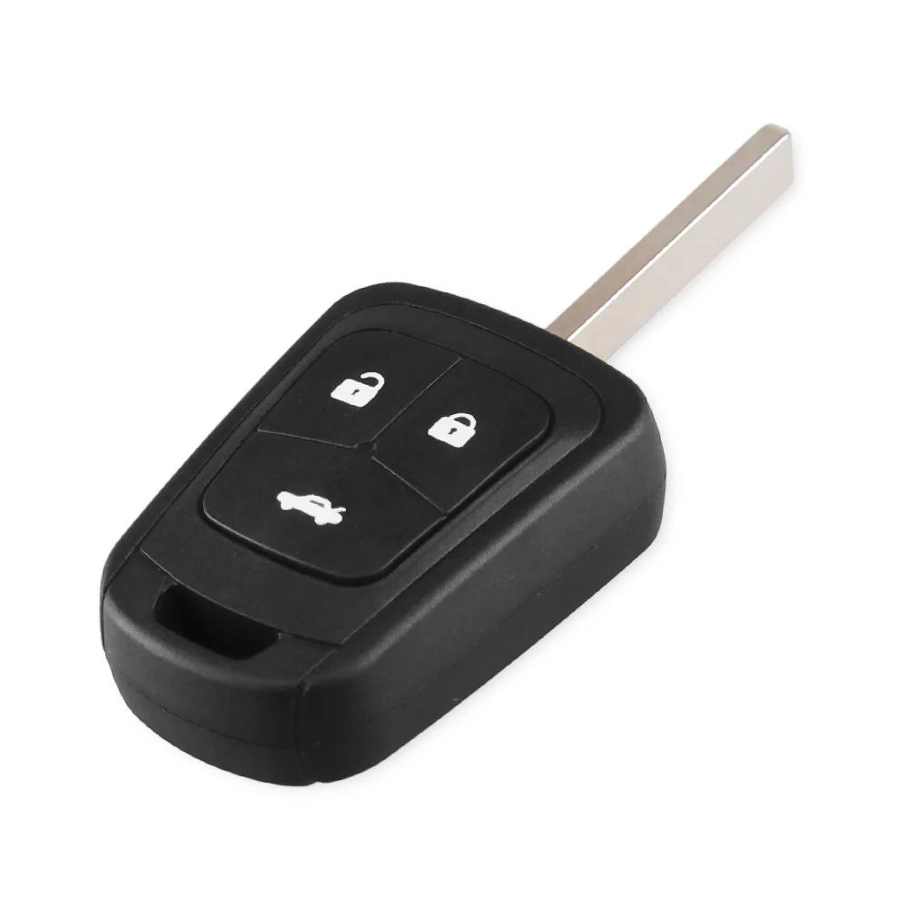 KEYYOU 10pcs 2/3 Buttons Remote Key Shell For Chevrolet Camaro Sonic Cruze Malibu Volt Spark Equinox Fob Case Car Accessories