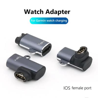 USB-адаптер зарядного устройства Type C/Micro/ios для Garmin Fenix ​​7/6/5 Instinct 2S Venu 2 Plus EPIX forrunner 745, зарядный конвертер для часов