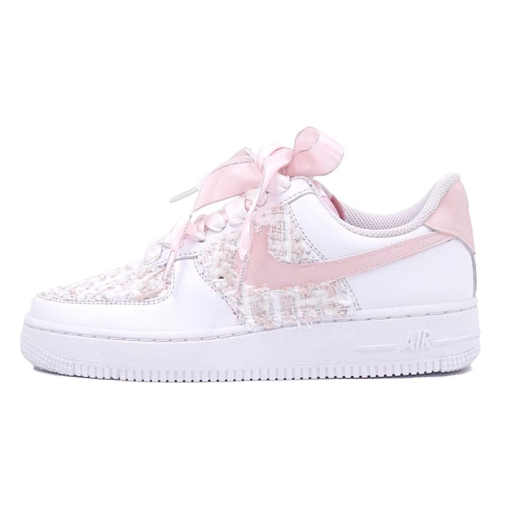 Nike Кроссовки Air Force 1 для скейтбординга Женские Низкие Розовые/Белые DD8959-100(Team25-XSC)