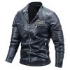 Leather Men 'S Jacket Motorcycle Suit Plus Velvet Leather Jacket