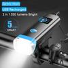Bike Horn Light Front Bicycle Lighting Bicycle Lamps with Electric Horn 120DB Cycling Flashlight for Bicycle Headlight Bike Bell
