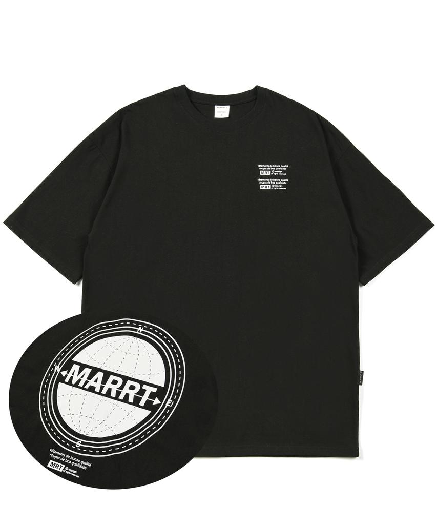 MARRT Футболка с компасом Черная
