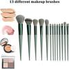 13 Pcs Makeup Brushes Set, Foundation Powder Concealer Eyeshadow Blush Highlighter Eyebrow Brush Make Up Brush Set,