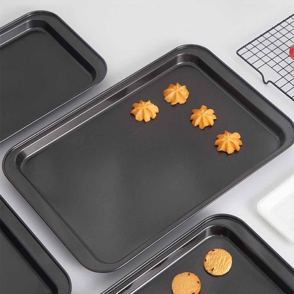 Deep/shalow Plate Baking Tray Non-Stick Loaf Pan Simple Cookie Sheet Pastries Baking