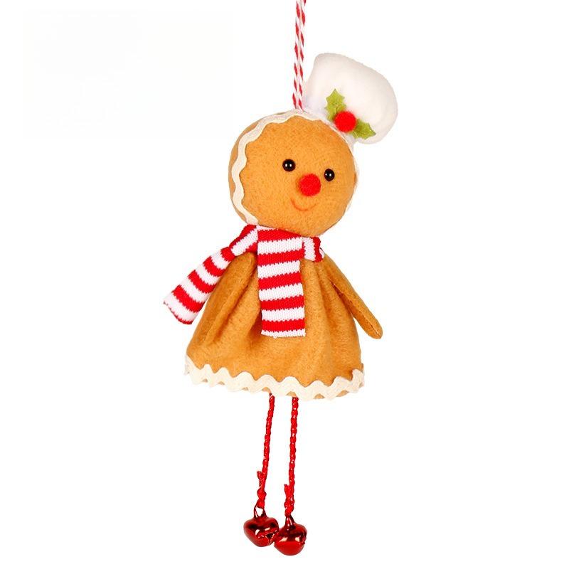 Gingerbread Man Christmas Pendant Christmas Tree Ornament Figurine Hanging Decorations Baking Kitchen Theme Festive Accessory