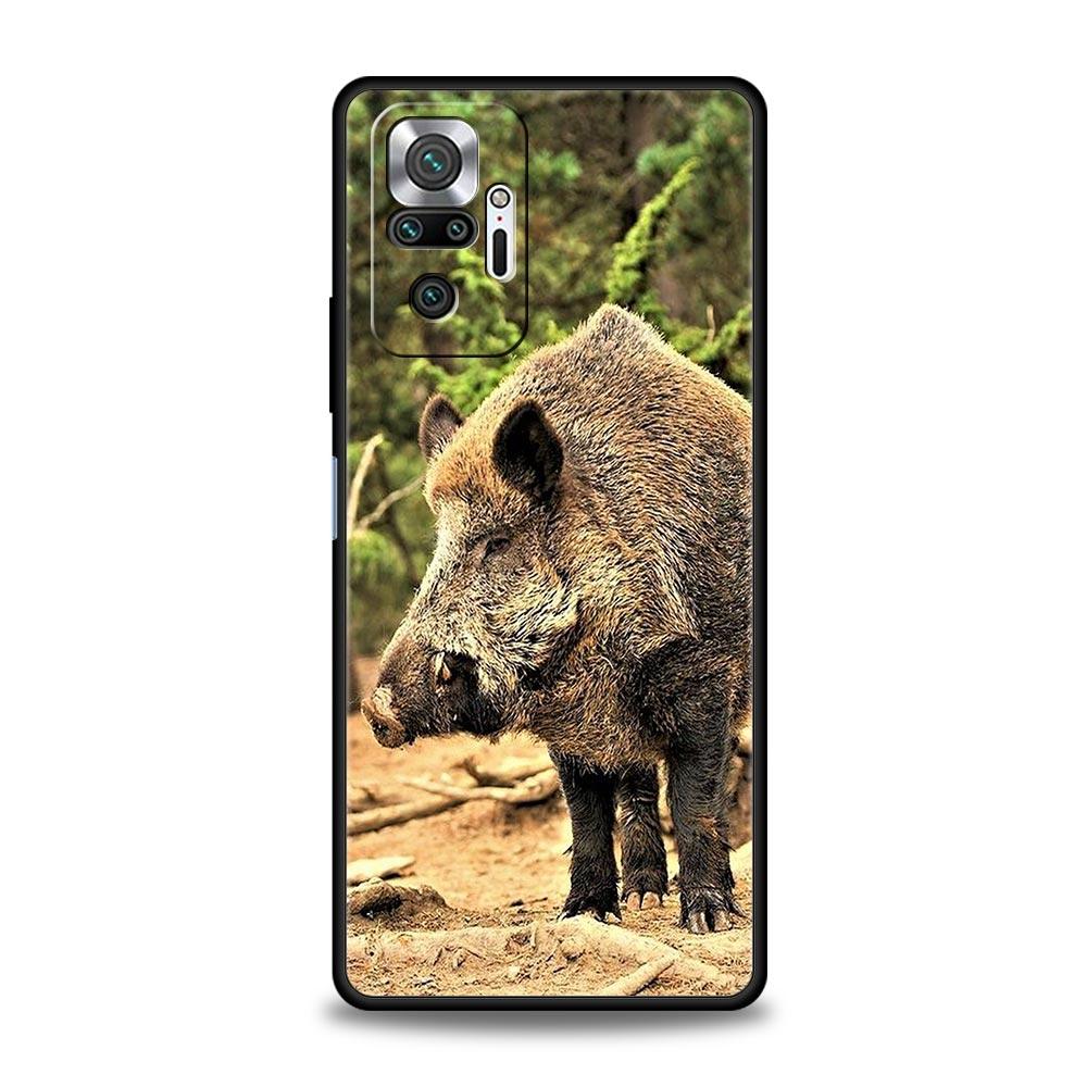 Чехол для телефона с изображением дикого кабана для Xiaomi Redmi Note 14 13 12 Pro Plus 5G 9S 9 10 11 4G 14C 13C 12C 10C 9C 9A Мягкий чехол