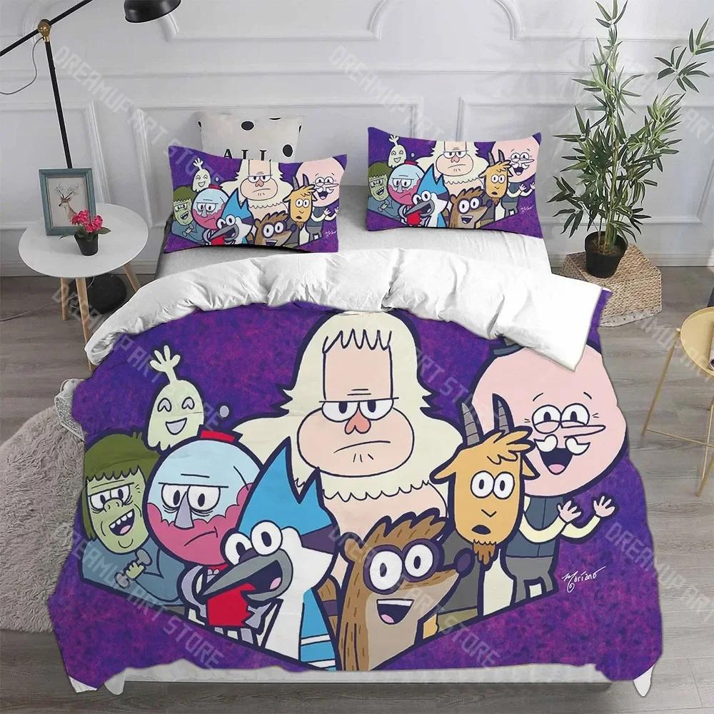 3D Print R-Regular Cartoon S-Show Anime Cartoon Bedding Sets Comforter Quilt Bed Cover Duvet Cover Pillow Case Sets Kids Ad