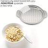 KEMORELA Stainless Steel Spaetzle Maker Lid with Scraper Traditional German Egg Noodle Maker Pan Pot Spaghetti Strainer