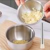 Large Capacity Garlic Masher 304 Stainless Steel Mortar Grinding Bowl Garlic Mashing Pot  Baby Food