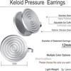 Stainless Steel Keloid Pressure Earrings Non Piercing Earrings Clip On Compression Earring