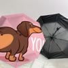 1pc Dachshund Heart Love Pet Umbrella with Plastic Handle,Suitable for All Seasons Home Travel Outdoor UmbrellaDD324