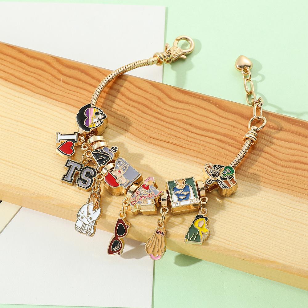Fashion Jewelry for Charm Bracelet Gold Plated Copper Alloy Unisex Anniversary Gift