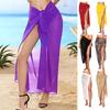 Summer Sexy Beach Skirts Women Beach Wear Chiffon Beach Wrap Skirt Towel Long Sarong Cover Up Sexy Bikini Scarf