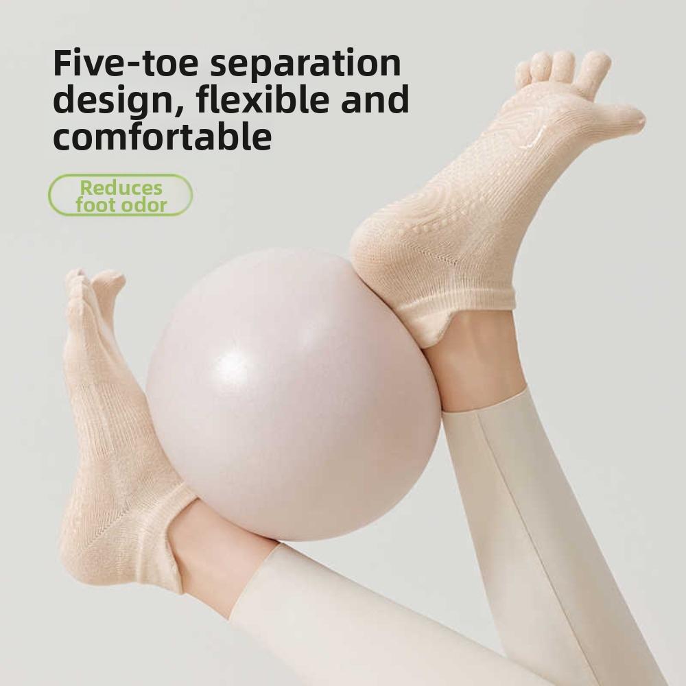 Cotton Women's Sports Yoga Socks Anti-slip Floor Toe Socks Five-toe Socks Ballet