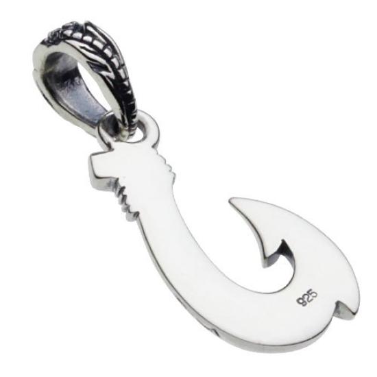 Гавайский кулон в виде рыболовного крючка, серебро p0569 [Cenote] [925 Аксессуары]