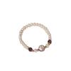 baroque pearl bracelet Amethyst and freshwater pearl jewelry Natural and elegant style