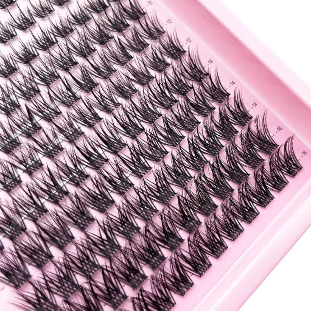 Thick Dramatic Manga Lashes 12 Row Cluster Eyelashes Handmade Eye Lashes  for Women Beauty