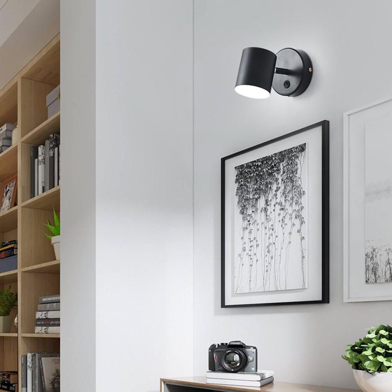 Nordic LED Wall Lamps Bedroom Bedside Reading Wall Lights Aisle Background Lamp Indoor Decoration Home Lighting