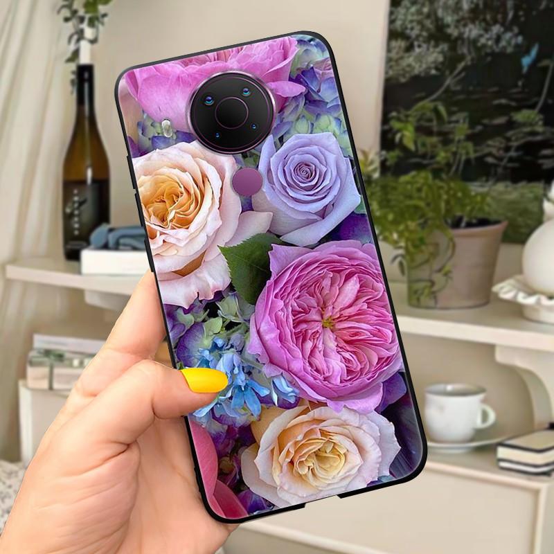 For Nokia 5.4 Case Soft Black Silicone Phone Back Cover For Nokia 5.4 Case Nokia5.4 TA-1333 TA-1340 TA-1337 TA-1328 TA-1325 Cat