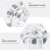 Transparent LED Glass Sphere Holder Multi Color Changing Crystal Display Lamp Base  Desktop