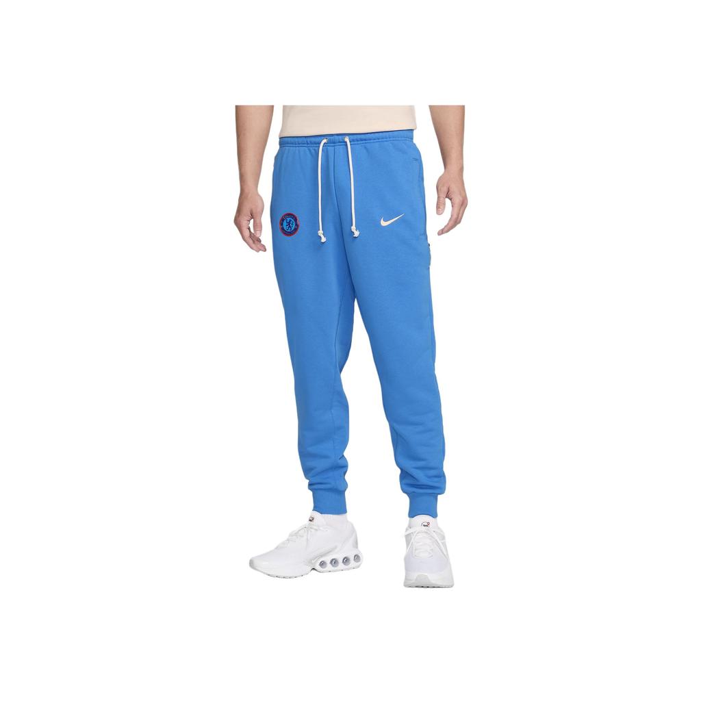 Nike Спортивные брюки кэжуал на шнуровке футбольного клуба «Челси» Dri-Fit Мужские брюки Низ Светло-голубой FQ3075-435