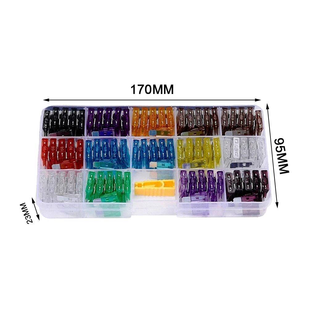 Набор из 140 автомобильных предохранителей 2A/3A/5A/7.5A/10A/15A/20A/25A/30A/35A (140pcs)