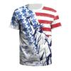 American Flag Graphic T-shirt For Men 3d Printed USA Statue of Liberty T Shirt Summer Spring Short Sleeves Round Neck Tee Shirts