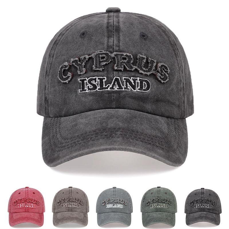 Retro Cap for Women Sunshade Peaked Caps Letter Unisex Outdoor Sunscreen Baseball Hat