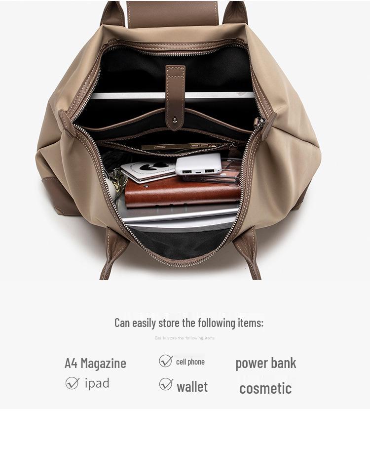 Женская большая холщовая сумка-тоут на осень/зиму 2024 года - сумка на одно плечо для поездок и путешествий