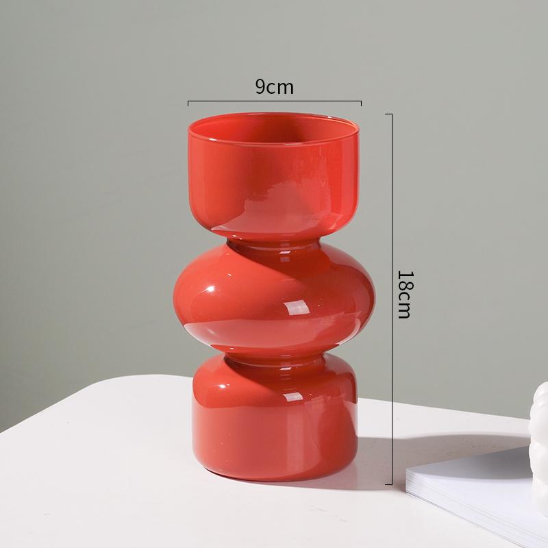 Стеклянная ваза, скандинавское украшение для дома, декор комнаты, ваза для цветов, цветочный горшок, домашний декор, ваза для украшения стола, ваза