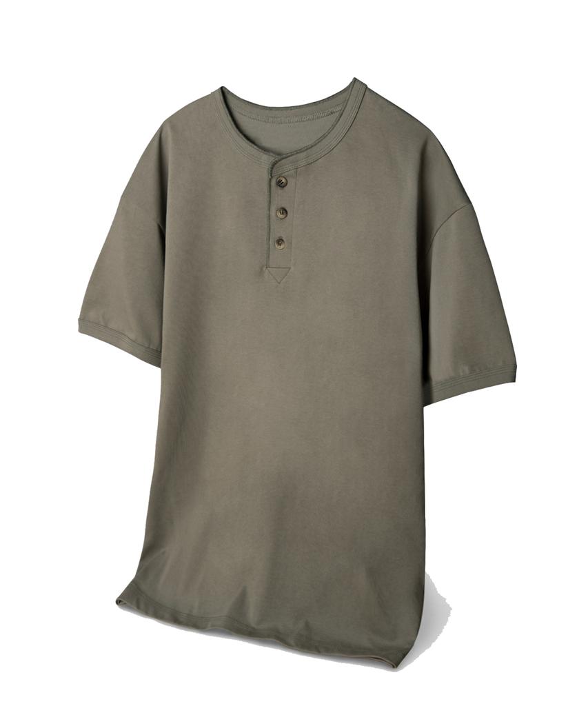 UNLC Cotton Henley Neck Half Sleeve 5Color
