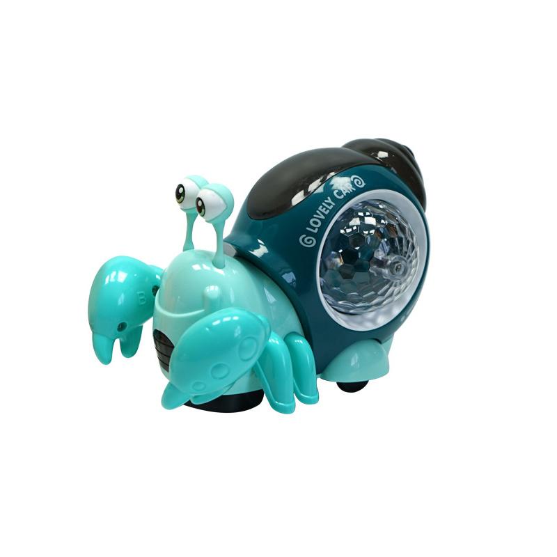 Crawling Crab Baby Toy Walking Tummy Time Dancing Early Educational Interactive Musical Light Toys Toddler For Kids Gifts