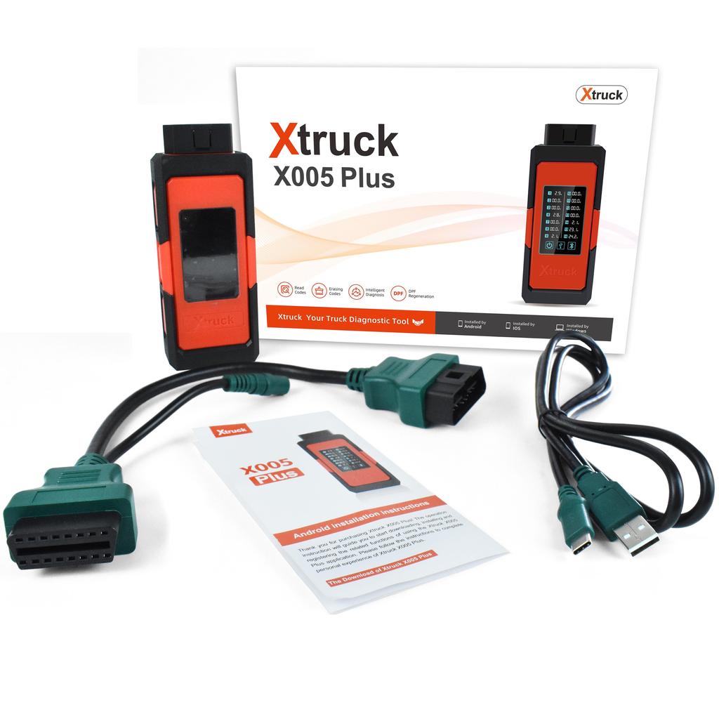 Xtruck X005 plus Интеллектуальная диагностика постобработочная диагностика тип транспортного средства поддержка системы SHACMAN, SINOTRUCK, DongFeng, FAWDE