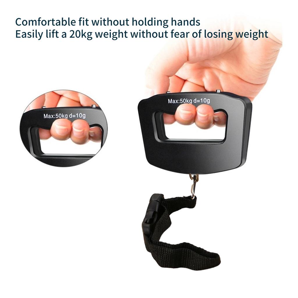 Digital Luggage Scale Portable Suitcase Weighing Scale 110lb/50kg Portable Handheld Suitcase Weight Scale with Hook