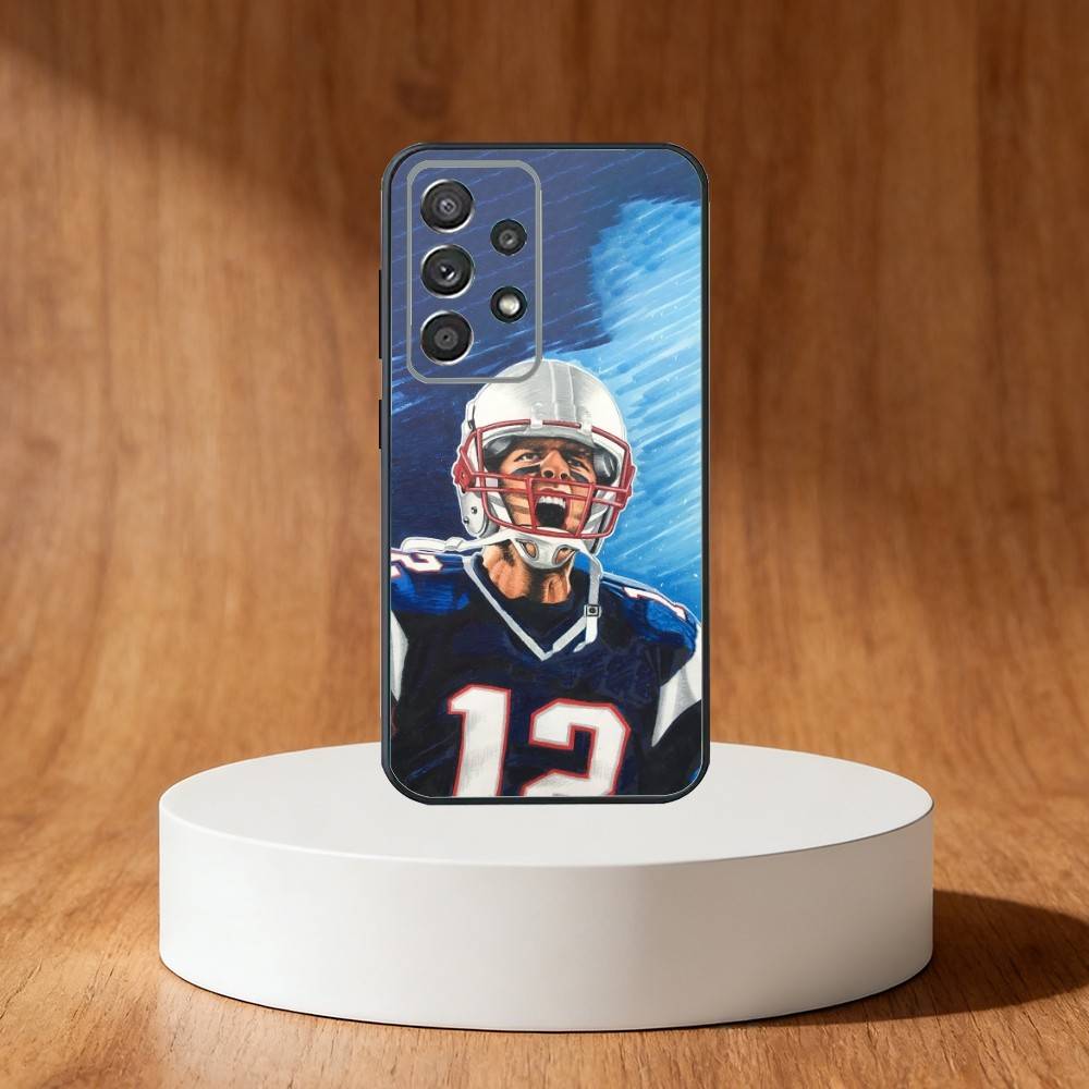American Football Tom Brady Phone Case For Samsung S25,S24,S21,S22,S23,S30,Ultra,S20,Plus,Fe,Note,10,9,5G Black Cover