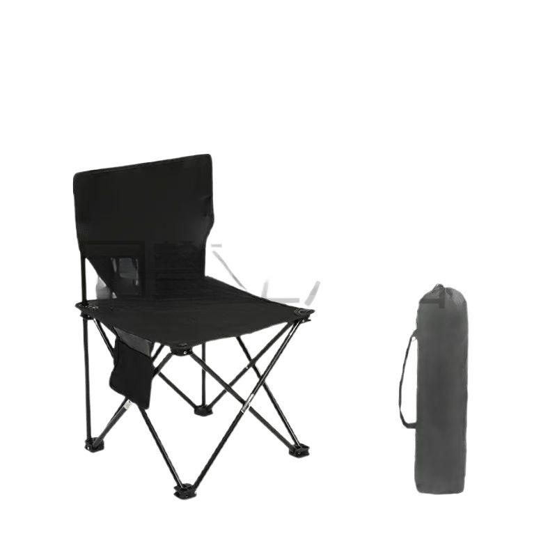 Portable Folding Chair with Backrest for Camping, Picnics, Barbecues, Fishing, and Outdoor Sketching