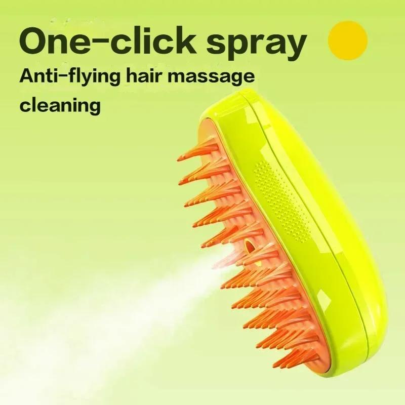 Cat Steam Brush Steamy Dog Brush 3 In 1 Electric Spray Cat Hair Brushes for Massage Pet Grooming Comb Hair Removal Combs