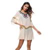 Summer Women's Beach Bikini Cover-up Hand Crochet Flower Ethnic Sunwear