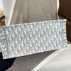 [Pre-Owned] Book Tote Large Capacity Oblique Handcrafted All Over Print Embroidered Canvas Shoulder Tote Bag - Excellent #7V7RMT