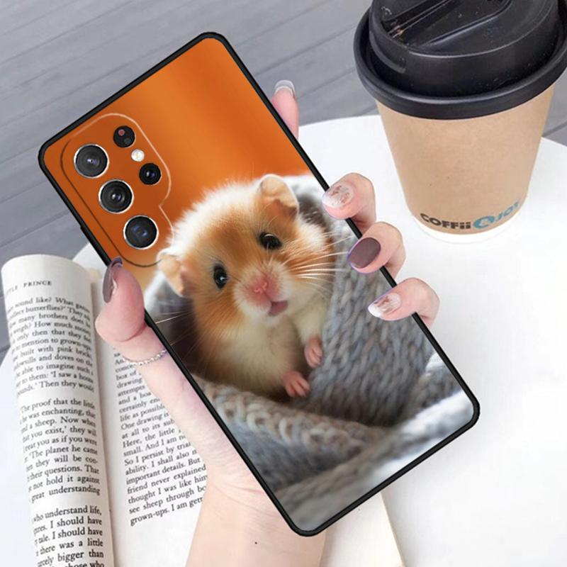 Чехол для телефона с рисунком хомяка Cover Для Samsung Galaxy S24 S25 Ultra S21 S22 Ultra S10E Note 10 Plus Note 20 FE S23