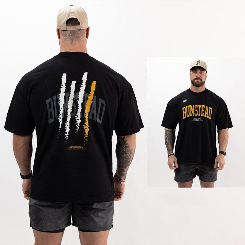 Retro 2026 Fitness Tshirt Oversize Gym Running Sport Tshirt Cotton Unisex Unisex Summer Luxury Brand Retro Loose Tee Unisex