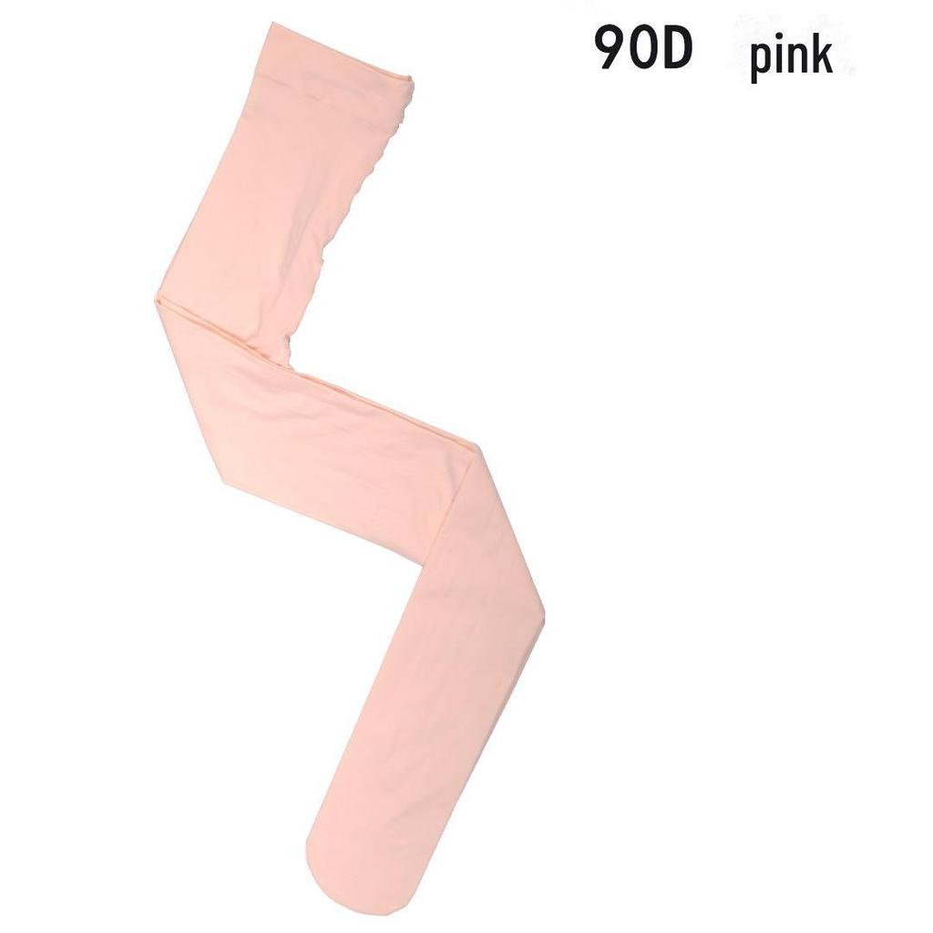 Белые бархатные балетные колготки для девочек - 90D Весна/Лето Танцевальные колготки для выступлений