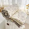 Summer Thin Quilts Cotton Lightweight Air-conditioning Comforter Hotel Nap Blanket Quilted Bed Covers Bedspreads Soft Breathable