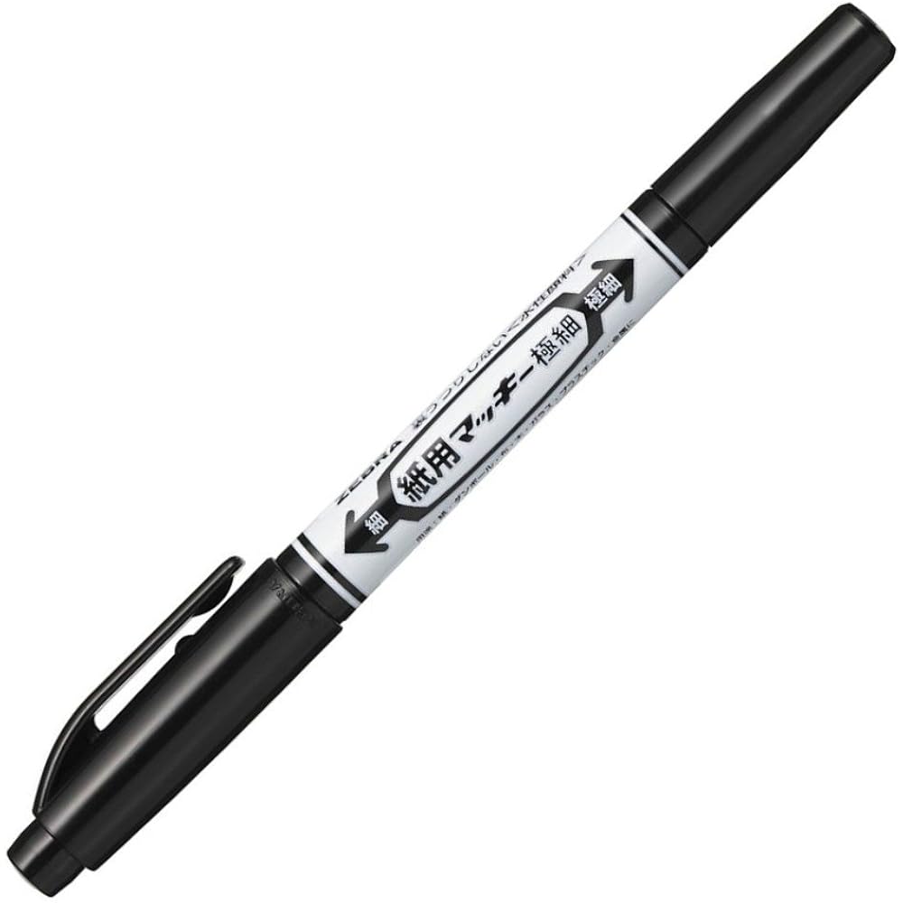 Mackie Ultra Fine P-WYTS5-BK Black for Zebra Water-based Marker Paper